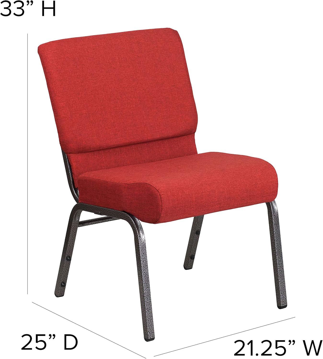 FLASH FURNITURE HERCULES Series 21"W Stacking Church Chair
