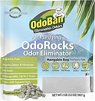 OdoBan Air Purifying OdoRocks Natural Odor Eliminator Made from Natural Volcanic Rocks, Made in the USA, Fragrance Free, 2 Pound Bag 32 Ounce (Pack of 1)