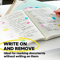 Post-it 1/2" Wide Flags in On-the-Go Dispenser – 190 Assorted Color Flags for Page Marking and Highlighting – Portable and Easy to Use