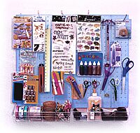 Azar Displays 70-Piece Pegboard Wall Organizer Kit with 13.5" x 22" Panels