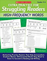 Extra Practice for Struggling Readers: High-Frequency Words: Motivating Practice Packets That Help Intermediate Students