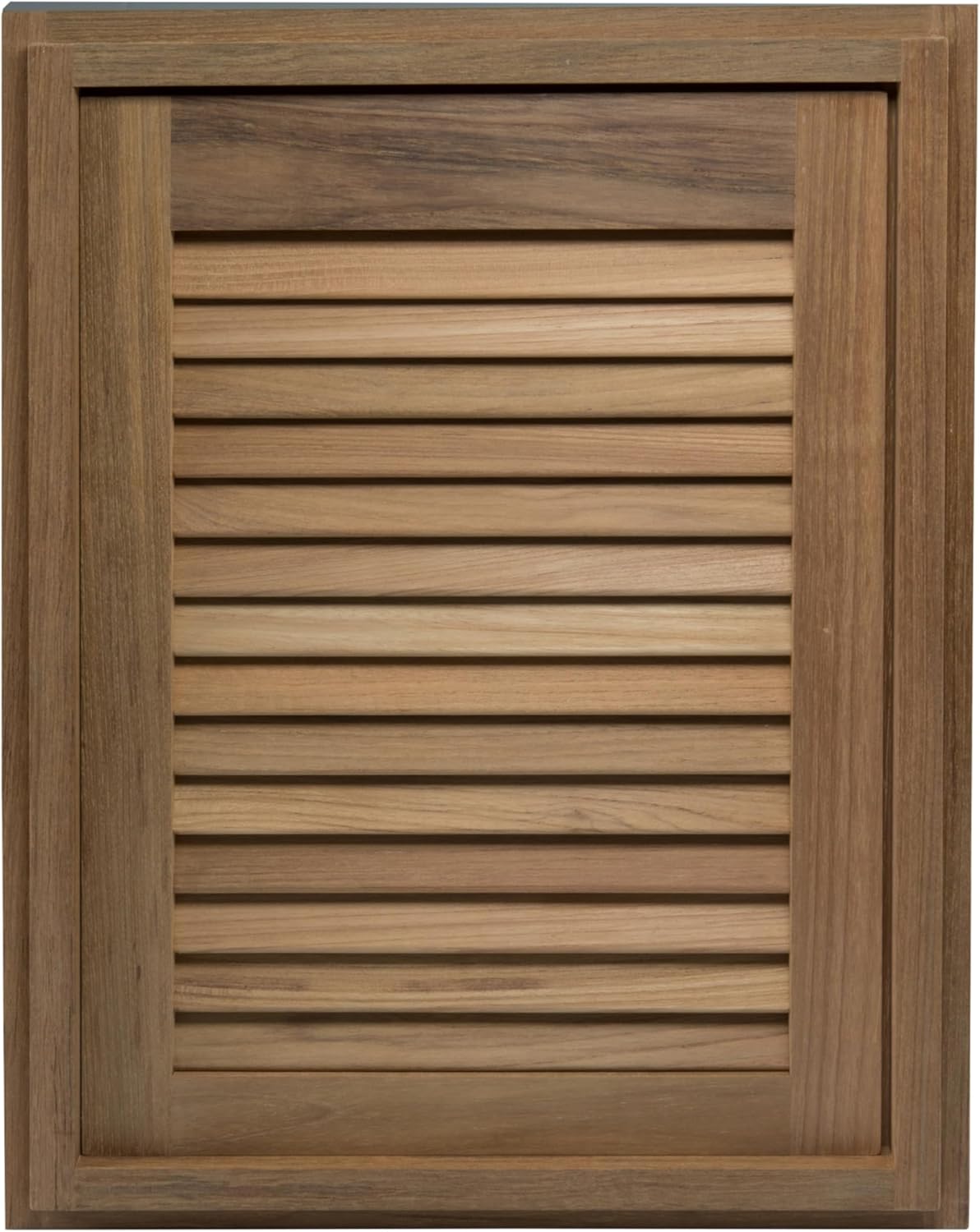 Whitecap 60724 Teak Louvered Door and Frame - 15" x 20", Right Hand Opening