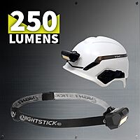 Nightstick USB-4510 Multi-Flood USB Headlamp w/ Brim Clip & Strap - LiPo Rechargeable