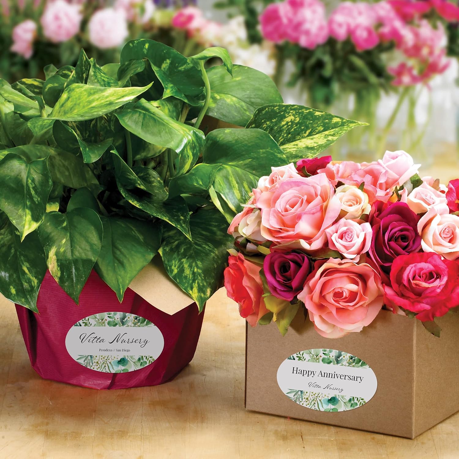 Avery Matte White Oval Labels, Sure Feed Technology, 3" x 5"