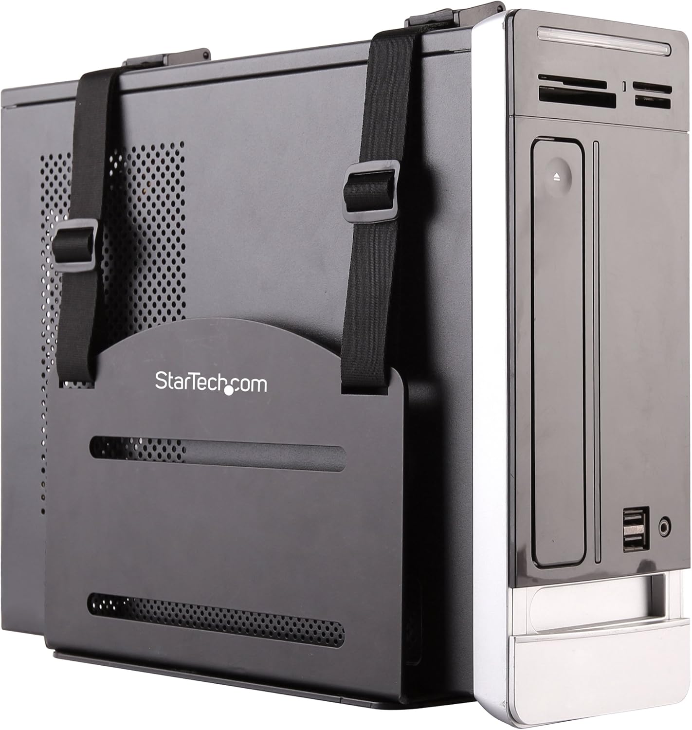 StarTech.com Wall Mount CPU Holder - Adjustable Width 4.8in to 8.3in - Metal