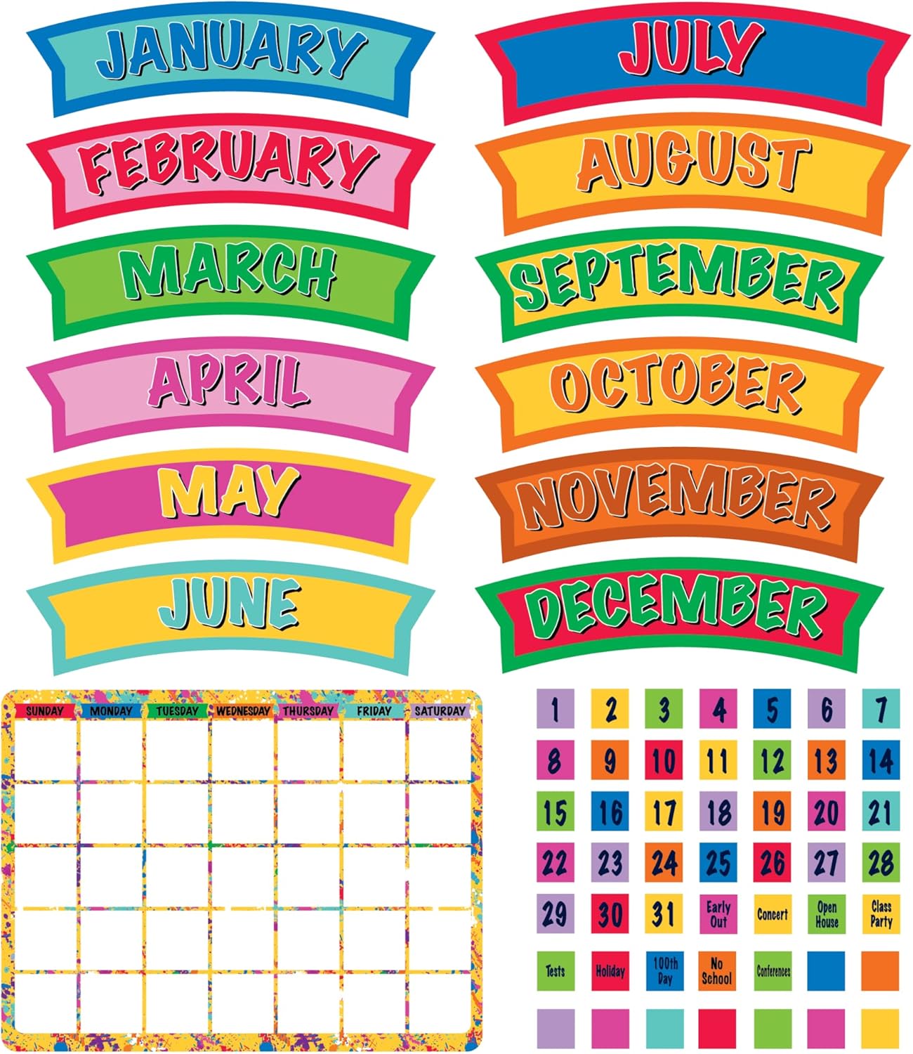 Office Depot® Brand 243-Piece Bulletin Board Kit, All Year Round