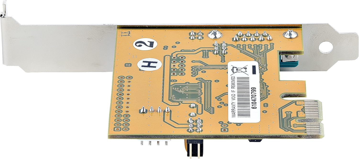 StarTech.com 1-Port PCI Express Serial Card, PCIe to RS232 (DB9) Serial Interface Card, PC Serial Card, 16C1050 UART