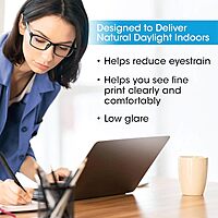 OttLite Enhance LED Sanitizing Desk Lamp with USB Charging – Eliminates up to 99.9% of Bacteria, Touch Activated