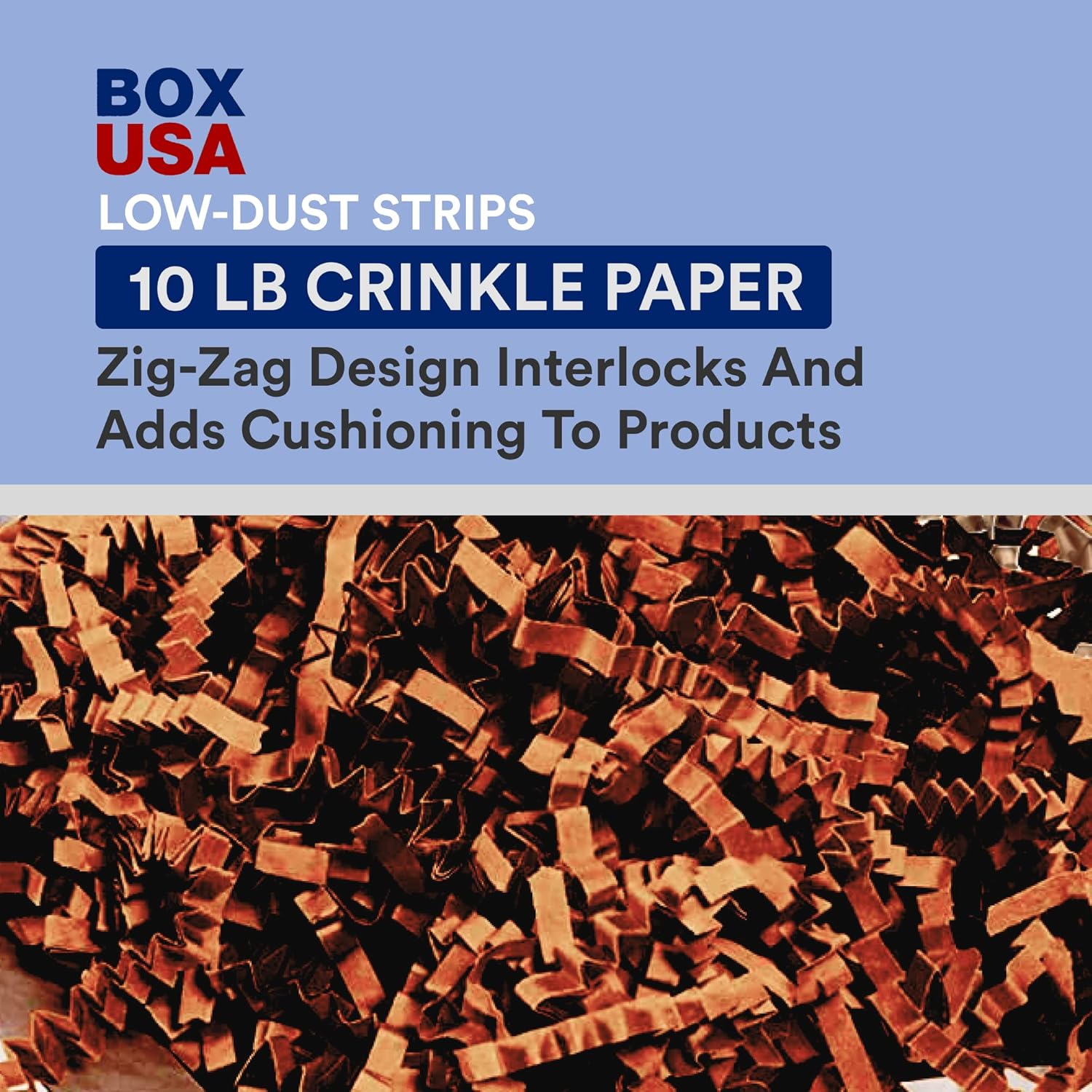 Kraft Crinkle Cut Packing Paper - Shredded Filler