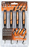 Mayhew Tools 60003 CatsPaw Mini Hook and Pick Set, Chrome-Vanadium, 4-Piece Set
