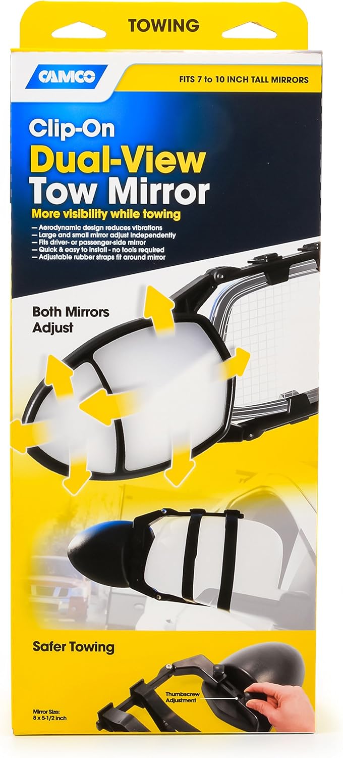 Camco Clamp-On Towing Mirror