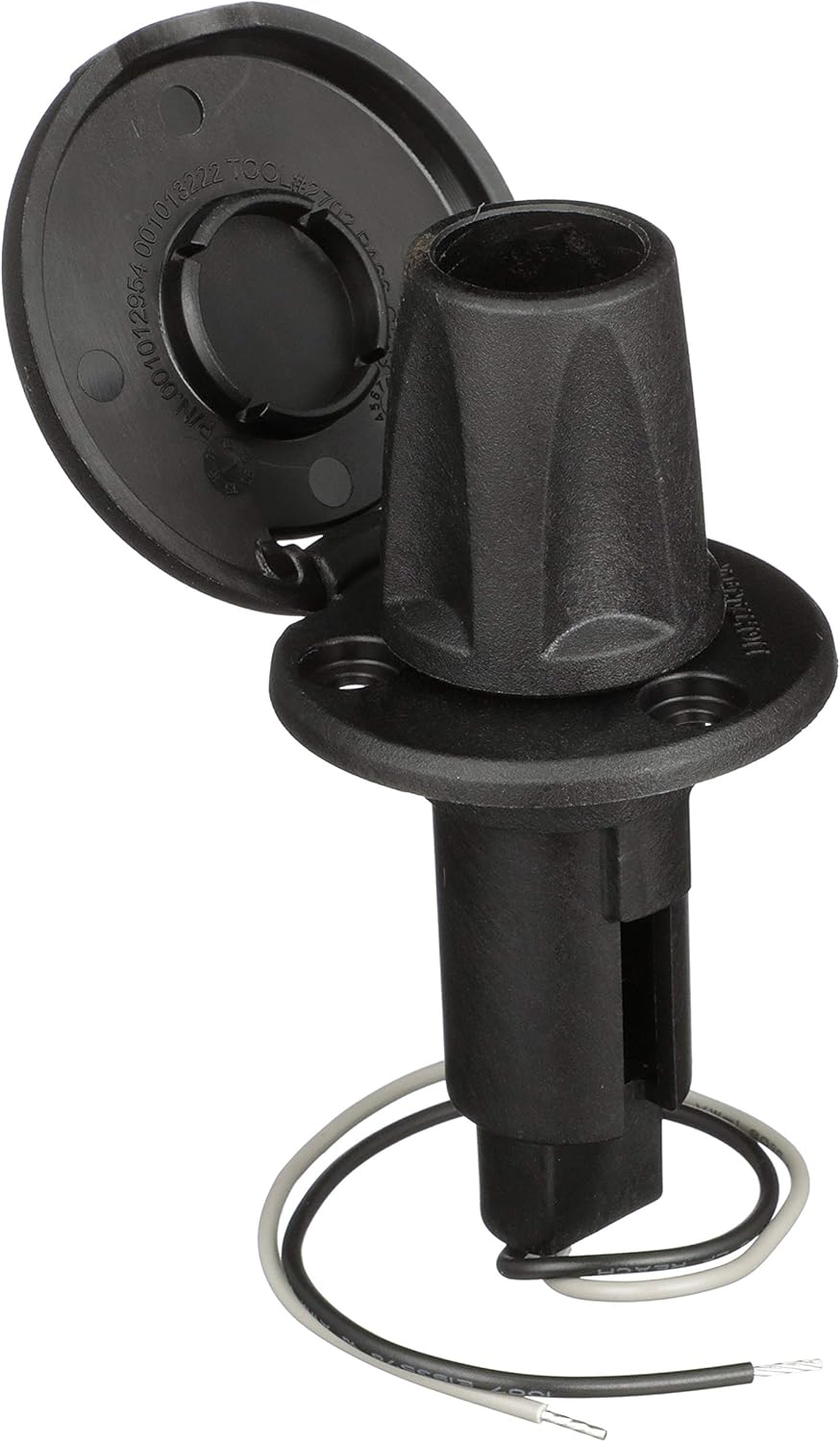 Attwood LightArmor Plug-In Base - 2 Pin - Black - Round
