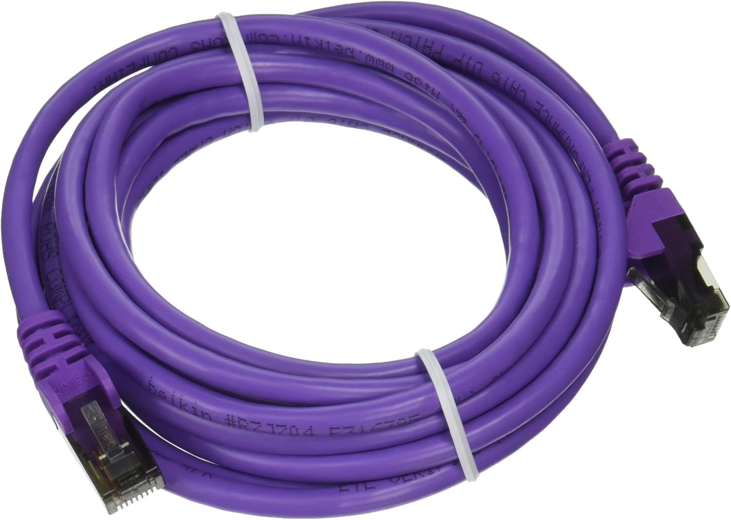 Belkin Components A3L980-10-PUR-S 10FT CAT6 Purple Snagless Patch Cable
