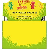 SOUR PATCH KIDS Big Kids Individually Wrapped Soft & Chewy Candy, Bulk Candy, School Snacks, 240 Count Box