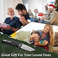 CIVIVI Brazen Folding Knife, Button Lock Pocket Knife with 3.46'' Swedish 14C28N Tanto Blade, Ultra-Grip G10 Handle, Low-Profile Clip for EDC