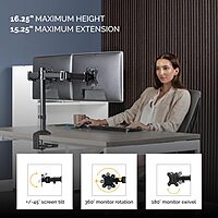 Fellowes Reflex Series Adjustable Monitor Arm with VESA Mount