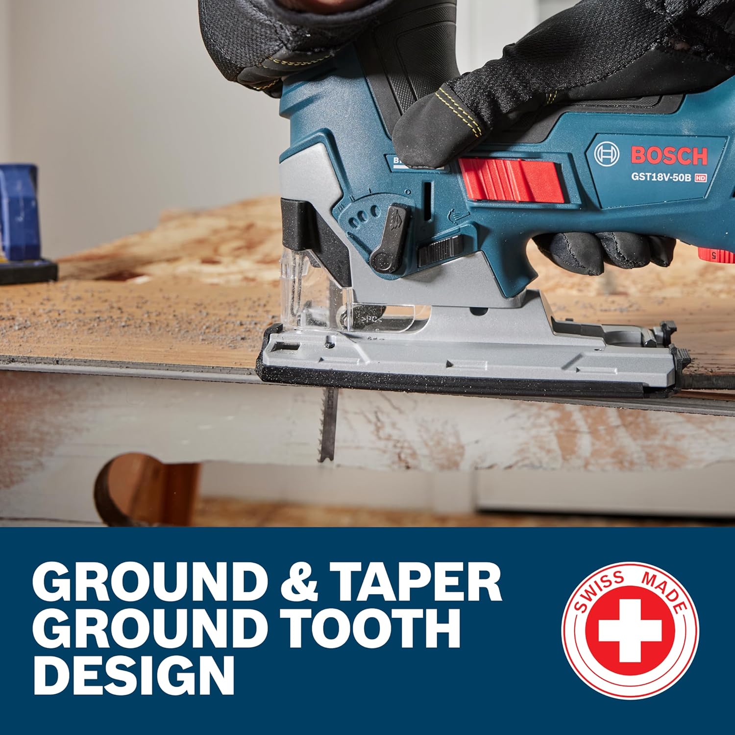 Bosch T101B 5 pc. 4 in. 10 TPI Variable Pitch Clean for Wood T-Shank Jig Saw Blades