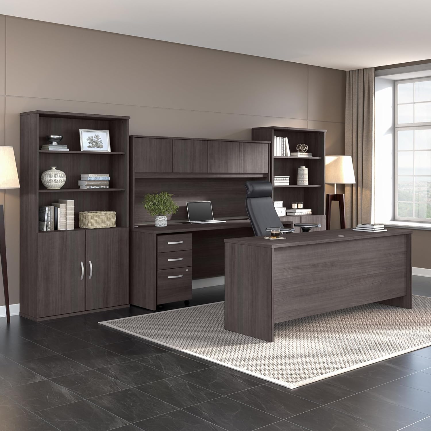 Bush Business Furniture Studio C Tall 5 Shelf Bookcase