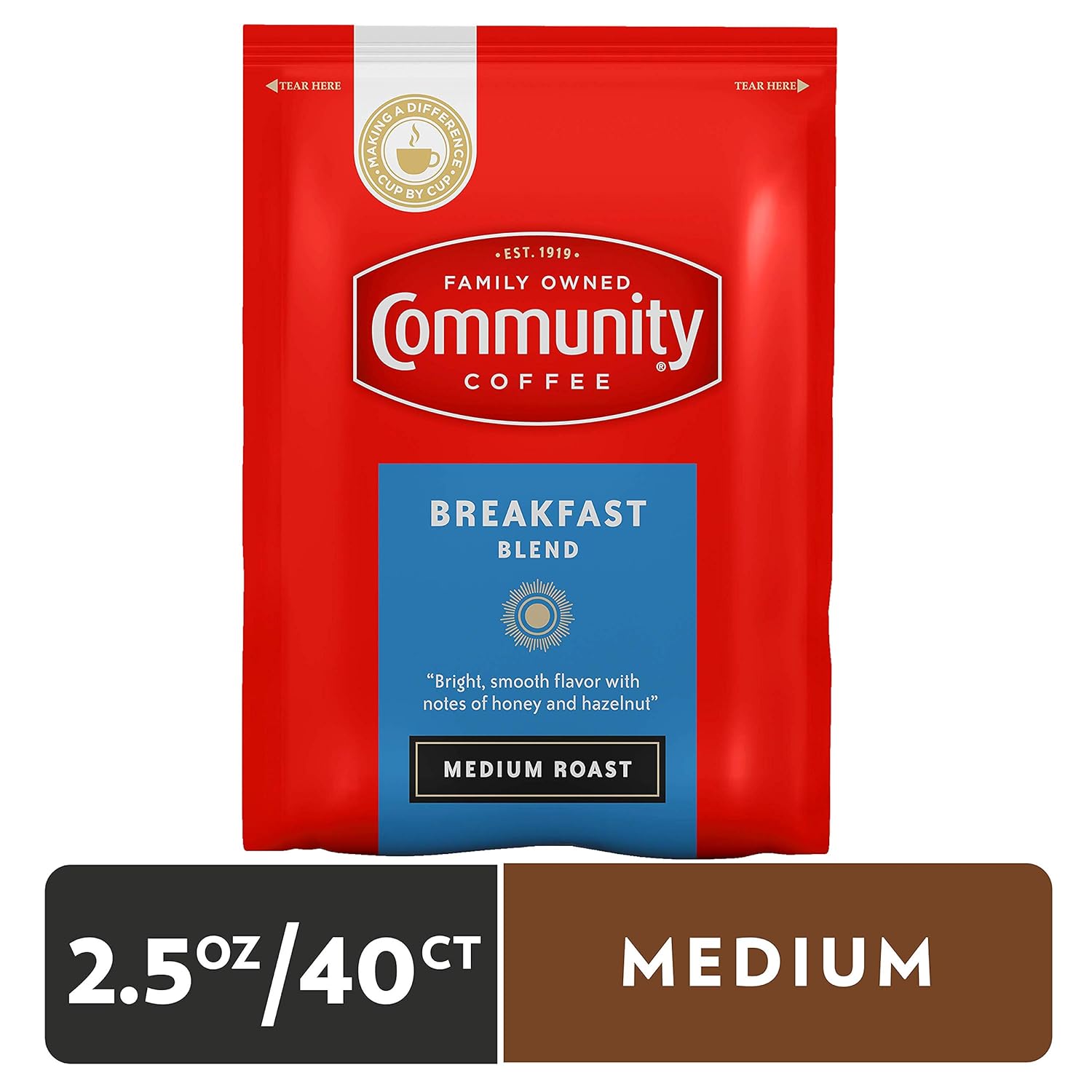 Community Coffee Pre-Measured Ground Coffee Packs