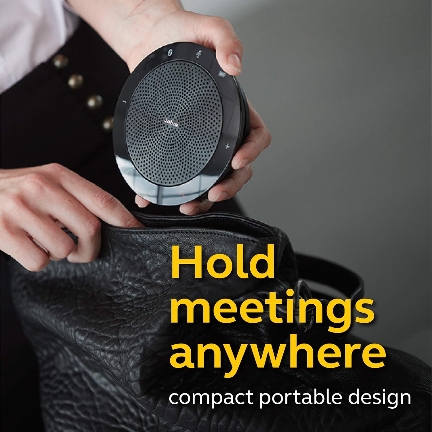 Jabra SPEAK 510+ UC Portable Bluetooth & USB Speakerphone - Black