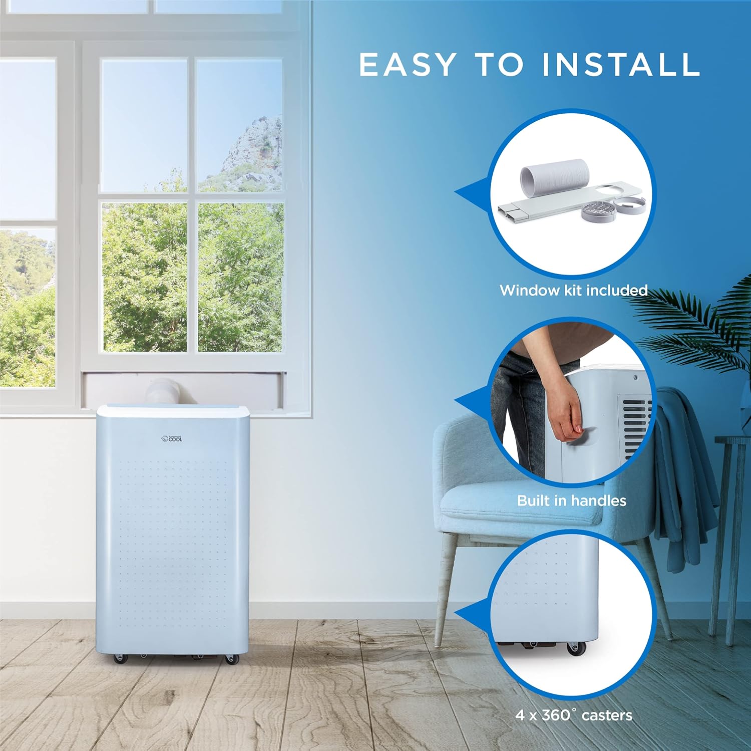 COMMERCIAL COOL Portable Air Conditioner, Dehumidifier & Fan