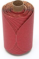 3M Stikit Red Abrasive PSA Disc, 01607, 5 in, P150, 100 Disc Roll for Auto Sanding, Primer Sanding, Rough Feather Edging