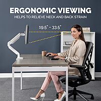 Fellowes Platinum Series Monitor Arm for 40-Inch Monitors, Full Motion, VESA Mount, USB Ports, Ergonomic
