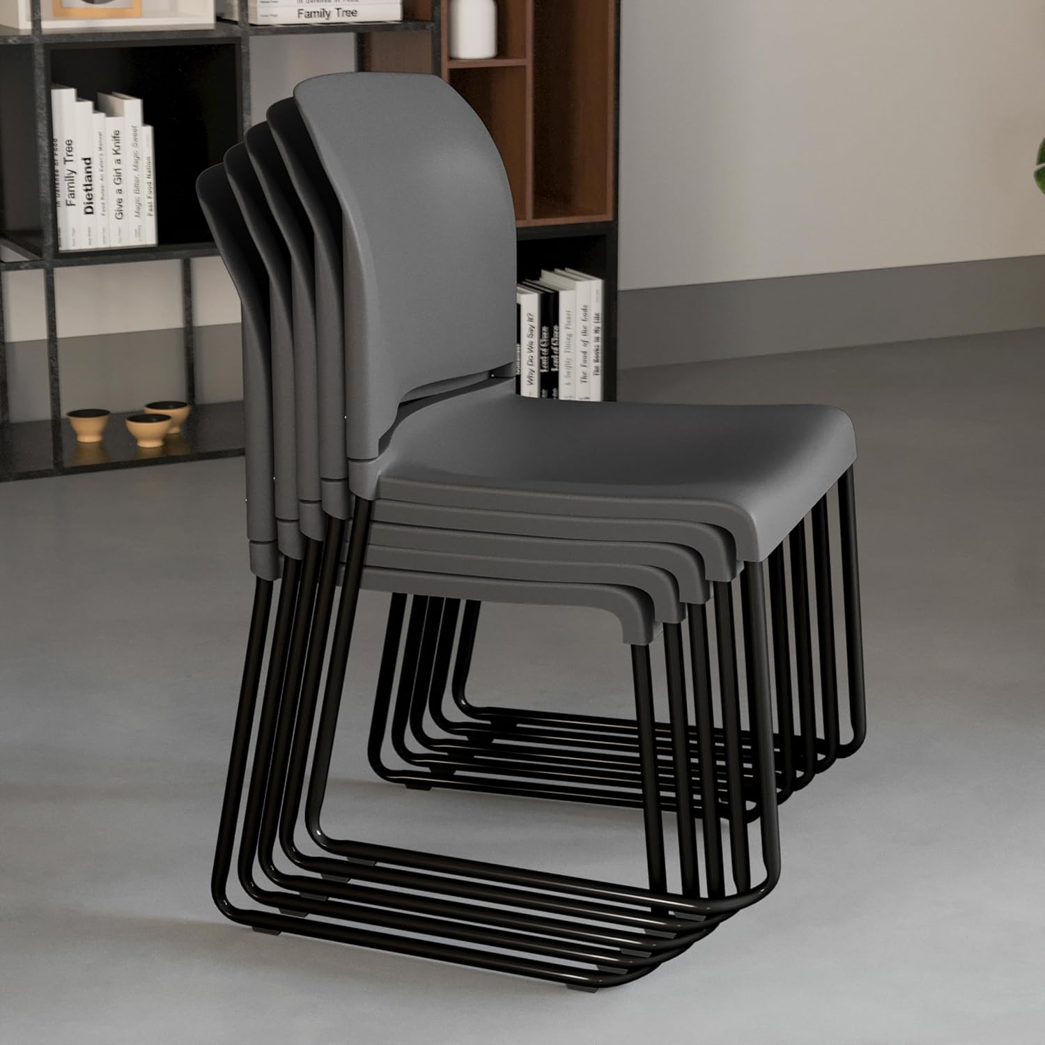 Flash Furniture HERCULES Series 880 lb Contoured Full-Back Stack Chair