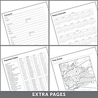Office Depot Brand Monthly Planner, 8 1/2" x 11", Silver, January 2026 to December 2026, OD00163026