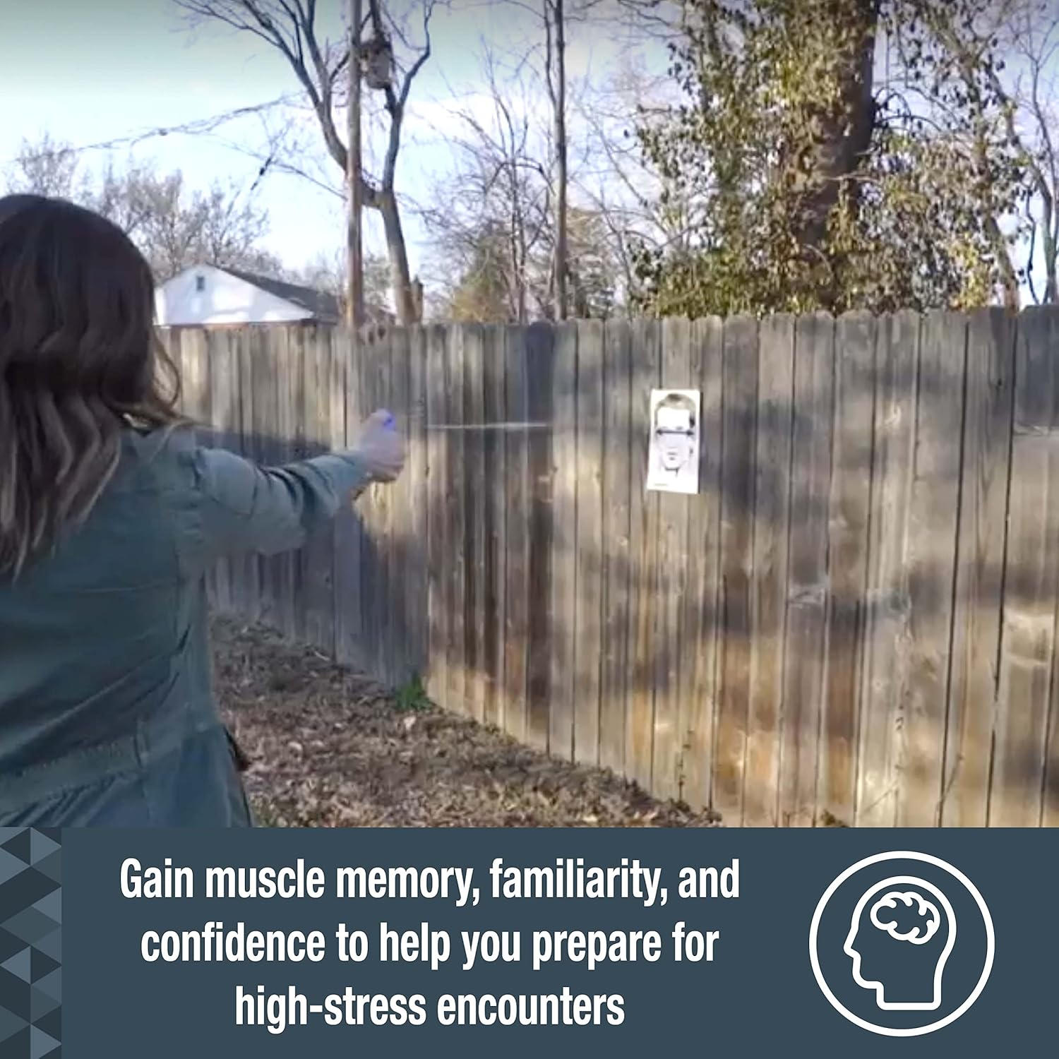 SABRE Practice Spray with Twist Lock, Inert Water-Based Formula, 10-Foot (3-Meter) Range - Memory, and Familiarity