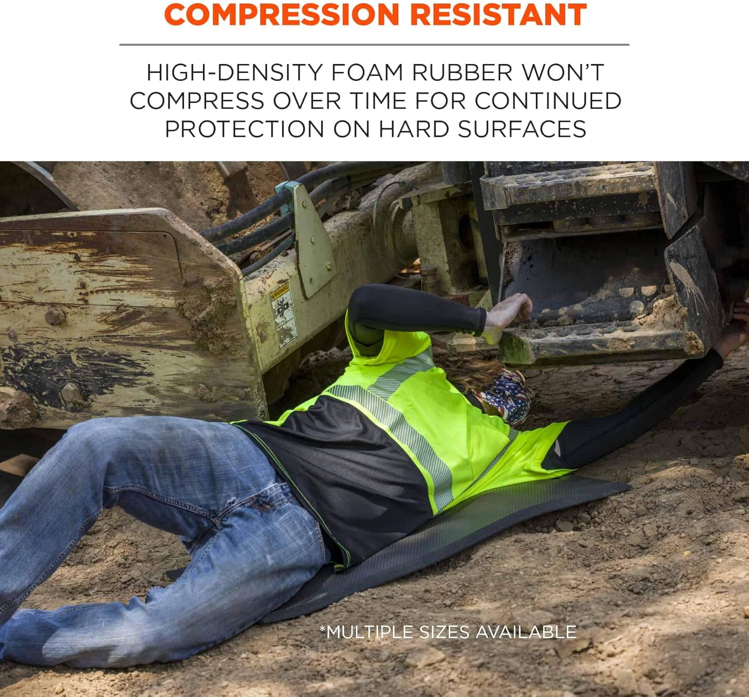 Ergodyne ProFlex Kneeling Pad, Thin Foam NBR Knee Cushion, Portable