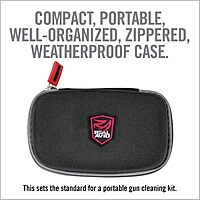 Real Avid Gun Boss Universal Cable 17-Piece Multi Caliber Gun Cleaning Kit for 12 & 20 gauge shotguns, .17 - .45 cal Hunting Rifles & Handguns Complete Gun Cleaning System w/ Compact Zippered Case