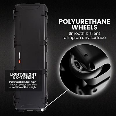 NANUK 995 Long Professional Waterproof Crushproof Hard Case with Wheels & Foam