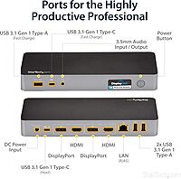 StarTech.com Universal USB-C Laptop Docking Station (Dual & Triple Monitor)