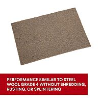 3M Scotch-Brite Heavy Duty Hand Pad 7440B, 6 in x 9 in, Pack of 40, Hand Sanding Pad - Metal Deburring and Finishing Pad