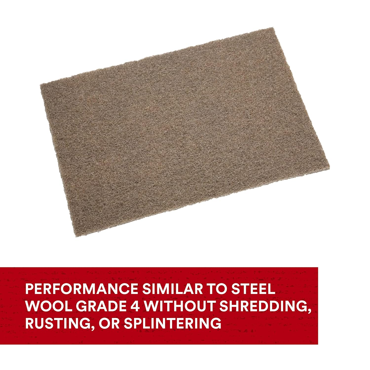 3M Scotch-Brite Heavy Duty Hand Pad 7440B, 6 in x 9 in, Pack of 40, Hand Sanding Pad - Metal Deburring and Finishing Pad