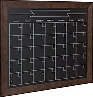DesignOvation Beatrice Framed Magnetic Chalkboard Monthly Calendar