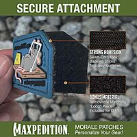 MAXPEDITION 3D Morale Patch with Hook Back