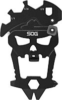 SOG MACV Everyday Carry Portable Compact Steel Keychain Tool | Hardcased Black, 12 Tools in One: Bottle Opener, Screwdrivers