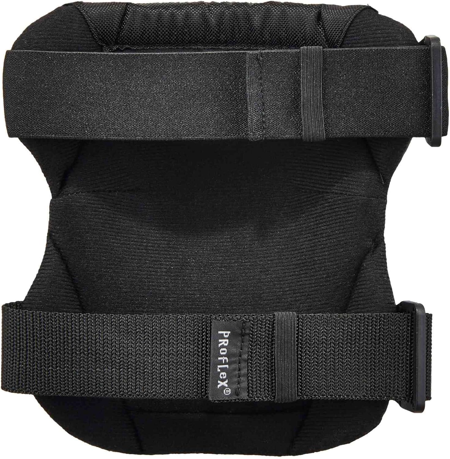 Ergodyne ProFlex 300 Rounded Cap Knee Pads, White Cap, Buckle Closure (Pair)