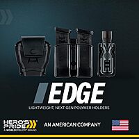 Hero's Pride Edge Radio Holder - Chicago PD Two Way Radio Holster for Duty Belt Up to 2.5" Wide