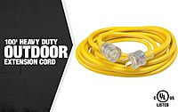 SOUTHWIRE Extra Heavy Duty 10/3 SJTW-A Extension Cord with Lighted End