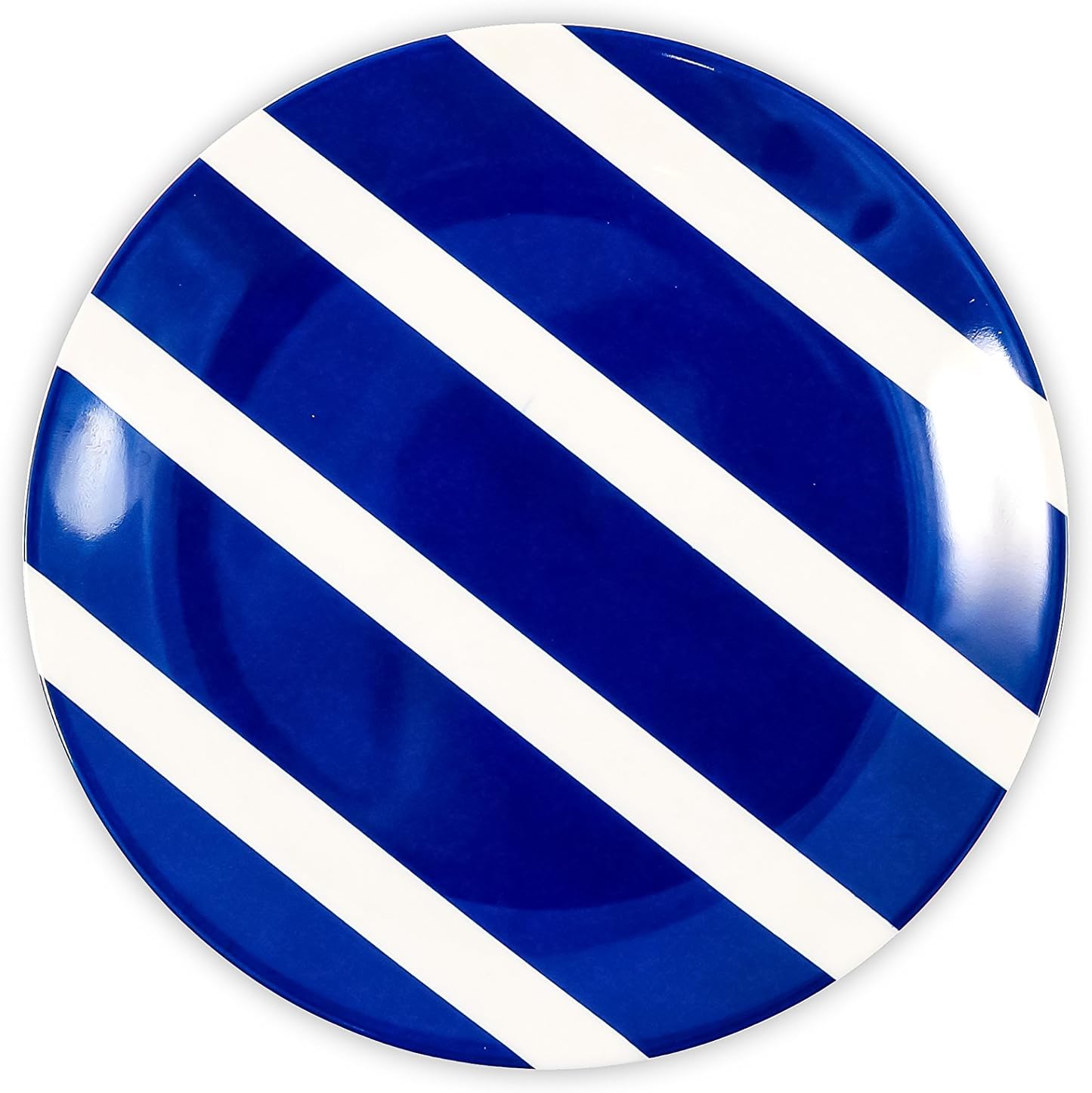 Camco Blue and White Nautical Design 12 Piece Dishware Set- Includes Marine Style Plates and Bowls | Perfect Boating