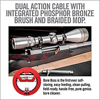 Real Avid Bore Boss Gun Cleaning System - Rapid Pull Through Barrel & Bore Cleaning Cable with Integrated Brush & Mop