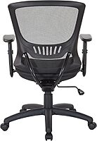 Office Star Mesh Seat and Back Office Task Chair with Lumbar Support and Height Adjustable Arms