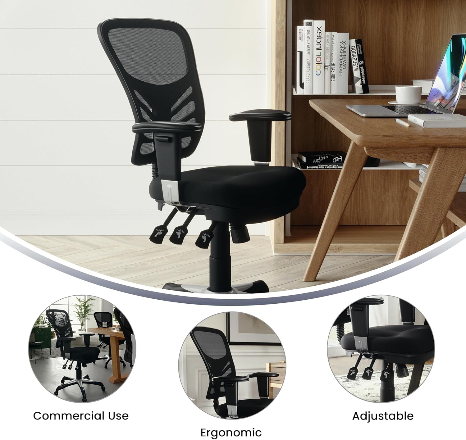 Flash Furniture Nicholas Mid-Back Swivel Office and Gaming Chair