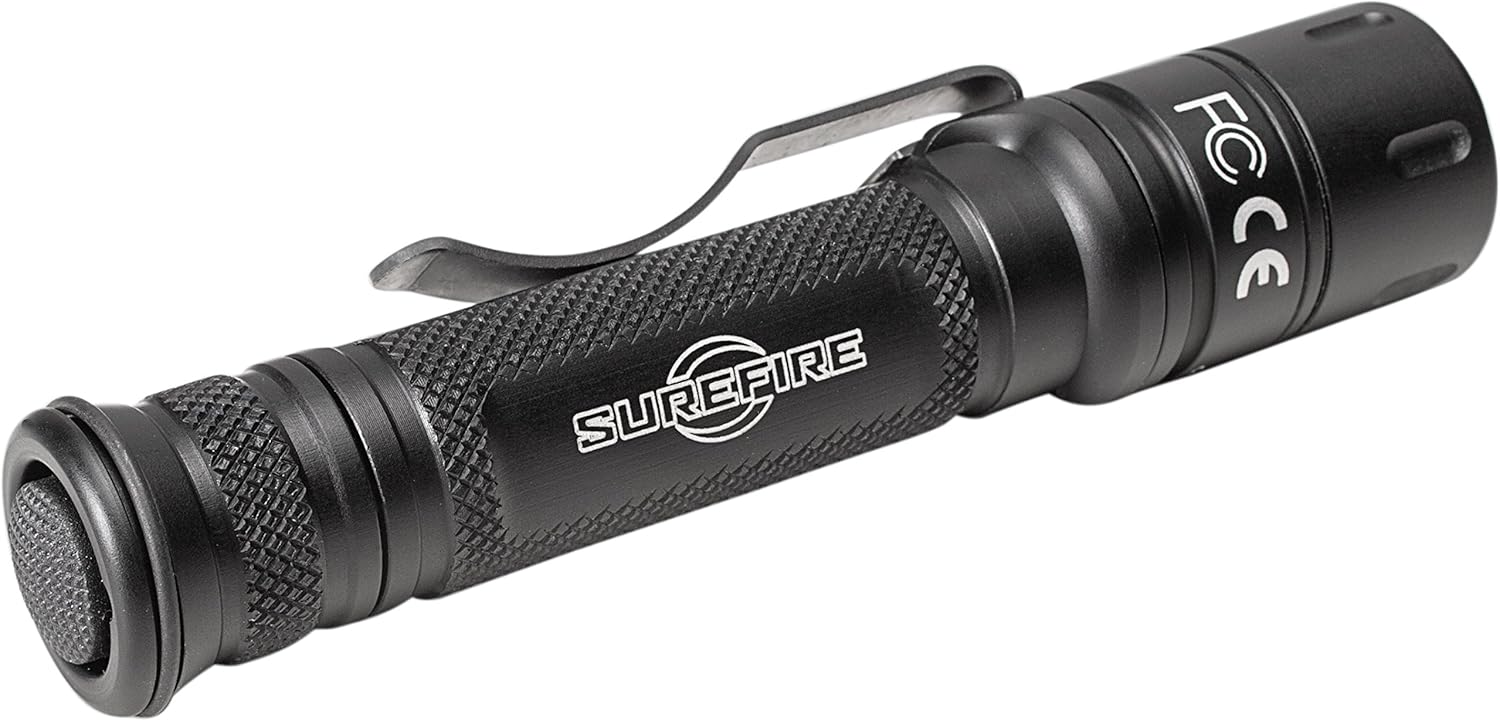 SureFire E2T-MV Tactician High-Output LED Flashlight with Maxvision, Black