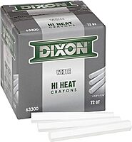 DIXON TICONDEROGA Melt Metal Marking Crayons, Hex 4.5 x 1/2 in