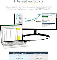 USB C Multiport Adapter - USB-C to 4K 60Hz HDMI 2.0, 100W Power Delivery Pass-Through Charging, 3-Port USB 3.0 Hub, Audio - USB-C Mini Dock - Portable USB Type-C Travel Dock