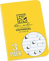 RITE IN THE RAIN Weatherproof Mini-Stapled Notebook, Field-Flex Cover, Universal Pattern